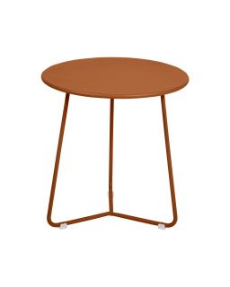 Cocotte Table Appoint Tabouret Orange Confite
