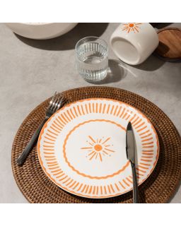 Assiette Presentation 33Cm Orange Tamara