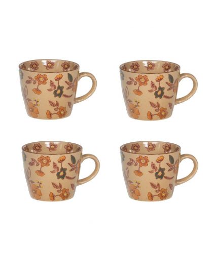 Coffret 4 Tasses Aveline 36Cl H8 Cm