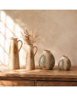 Vase Palma Jaune 17X28 Cm