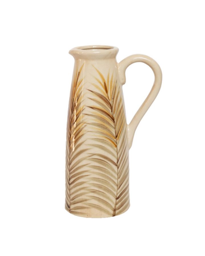 Vase Palma Jaune 21,5X36 Cm