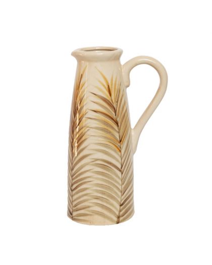 Vase Palma Jaune 21,5X36 Cm