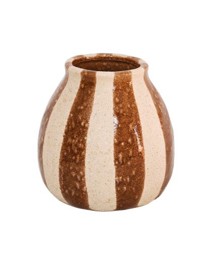 Vase Terrano Marron 14X13,5 Cm
