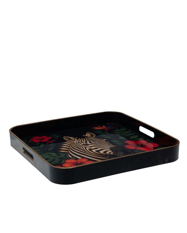Plateau Carré Tropica Assorti 35 Cm
