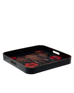 Plateau Carré Tropica Assorti 35 Cm