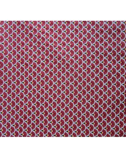 Nappe Plastifiee Eventail Bordeau 250X150