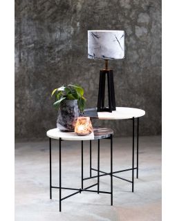 Pied De Lampe 11,5X11,5X31 Cm Miley Noir Mat