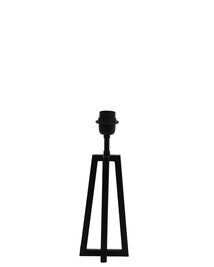Pied De Lampe 11,5X11,5X31 Cm Miley Noir Mat