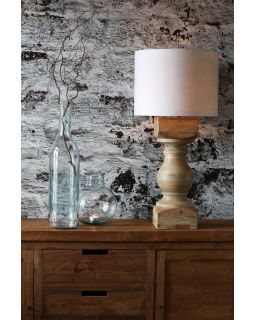 Abat-Jour Cylindre 30-30-21 Cm Livigno Oeuf Blanc