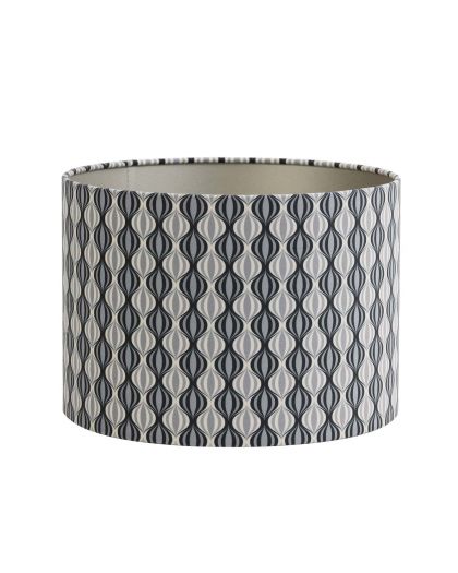 Abat-Jour Cylindre 30-30-21 Cm Trellis Noir