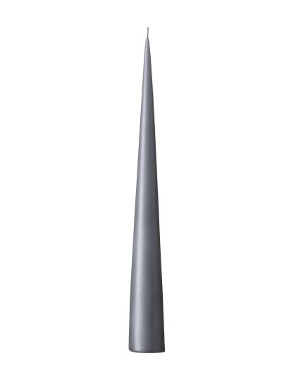 Cone Candle, 34Cm Grey Dark