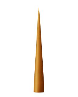 Cone Candle, 34Cm Saffron Dark