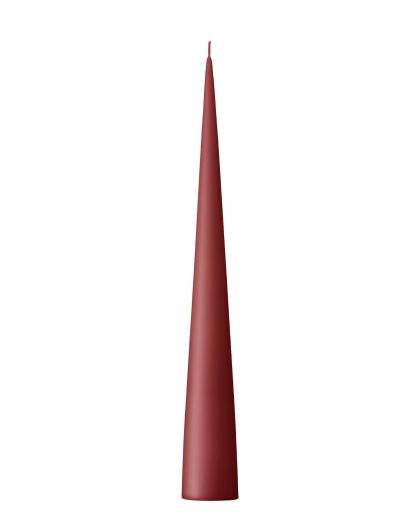 Cone Candle, 34Cm Rust Red
