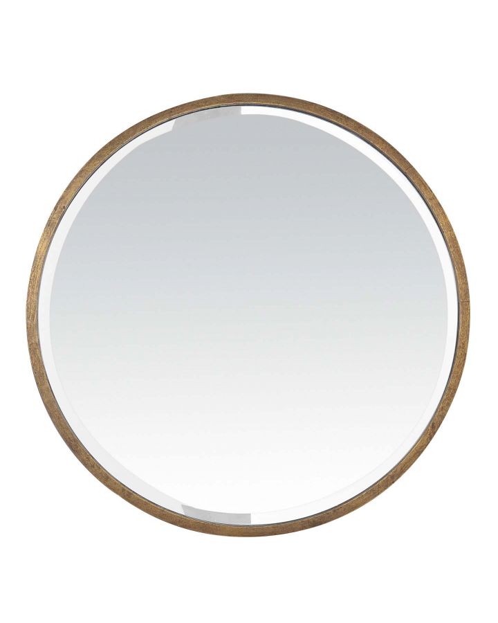 Miroir Metal Rond Or 60/60
