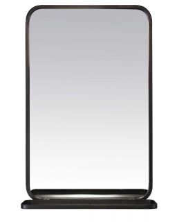 Miroir Metal Noir Tablette 50/70/15Cm