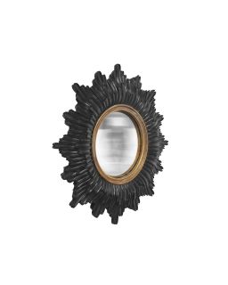 Miroir Soleil Convexe Noir/Dore D30