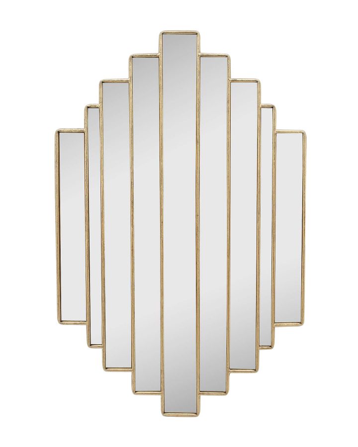 Miroir Art Deco Dore 51X80Cm 20Ac0178