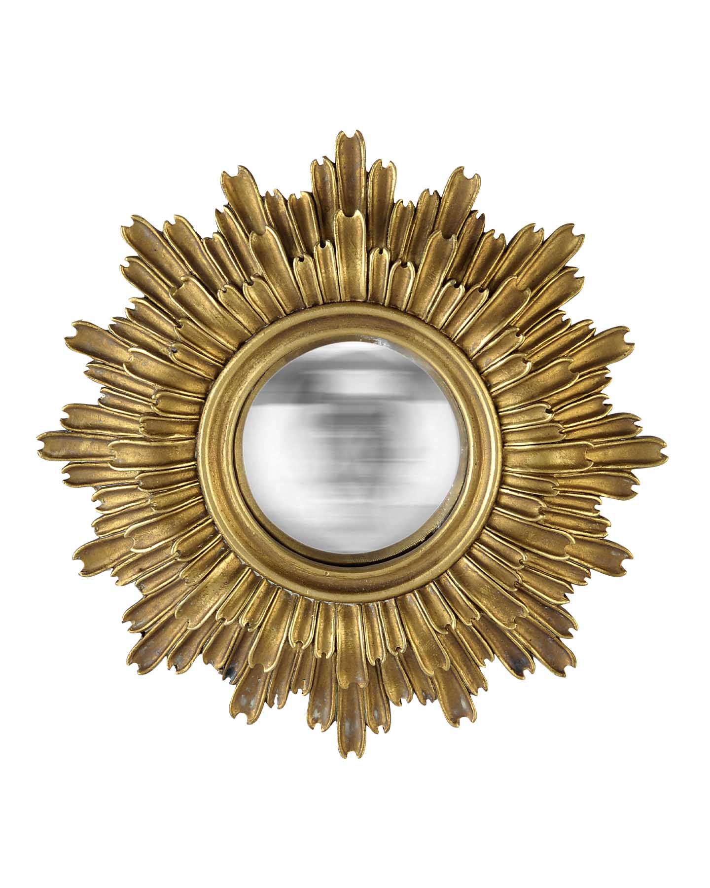 Miroir rond, LILA Convexe, diam. 20,8 cm, doré