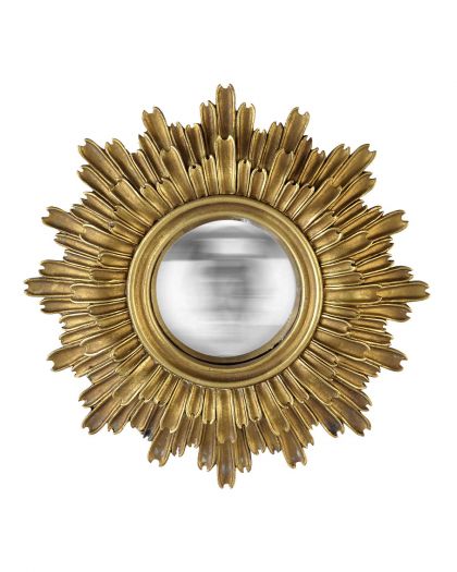 Miroir Agathe Soleil Convexe Dore 24Cm H18S0035G