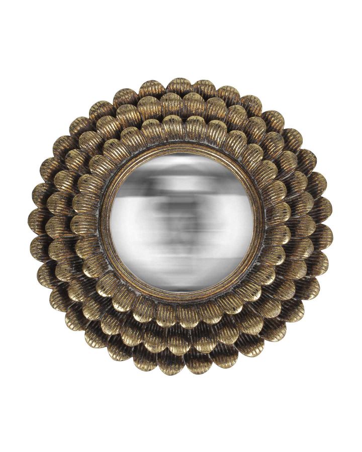 Miroir Sofia Soleil Convexe Dore 20Cm H18S0207G