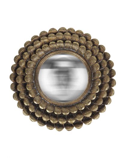 Miroir Sofia Soleil Convexe Dore 20Cm H18S0207G