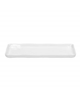  Porcelino Square Assiette Apéritif Porcelaine L24,5 X W12 X H1,6 Cm Blanc