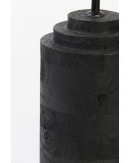 Pied De Lampe Ø20X33 Cm Racco Bois Noir