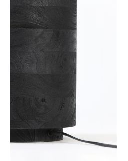 Pied De Lampe Ø20X33 Cm Racco Bois Noir