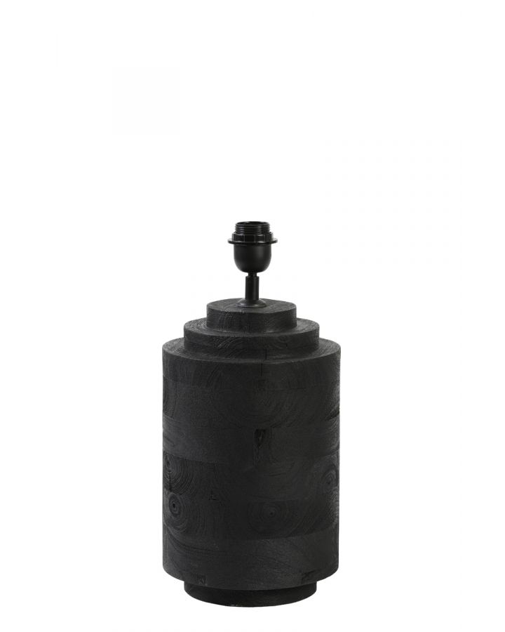 Pied De Lampe Ø20X33 Cm Racco Bois Noir