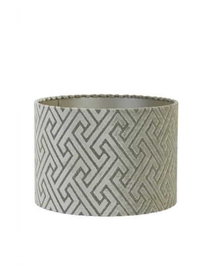 Abat-Jour Cylindre 25-25-18 Cm Maze Crème-Taupe