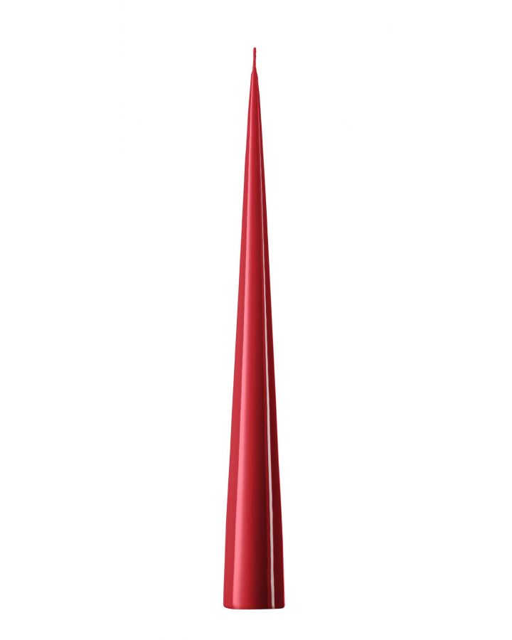 Cone Candles,23 Cm, 36 Red Dark