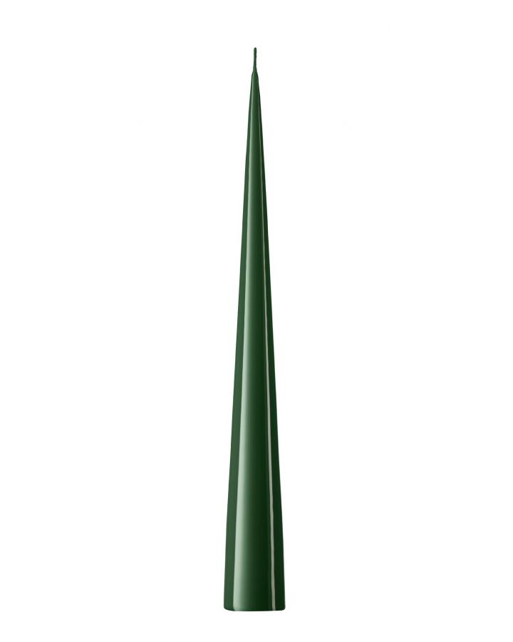 Cone Candles,34 Cm, 58 Green
