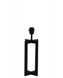 Pied De Lampe 15X15X35 Cm Mace Noir Mat