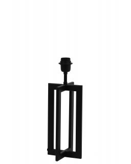 Pied De Lampe 15X15X35 Cm Mace Noir Mat
