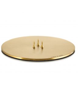 Candle Plates, Gold Matt