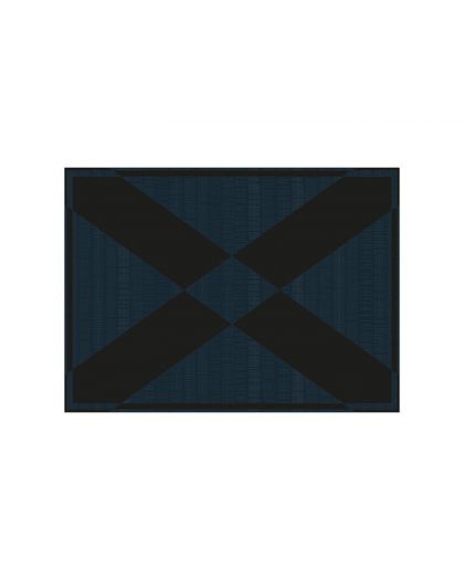 Set De Table, Bleu Avec Croix Noir 33 X 45Cm