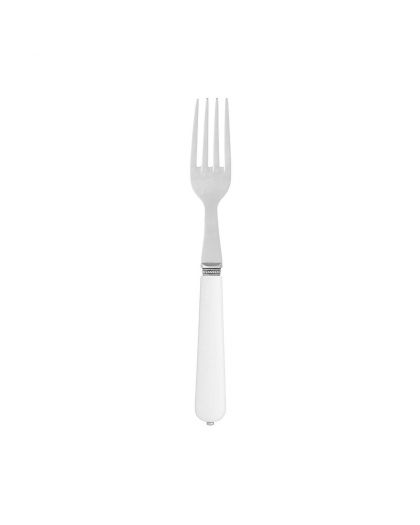 FourchetteInoxetPlastiqueBlanc Lucie