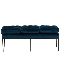 Banc De Lit Nirva Bleu Nuit 124x49xH42cm