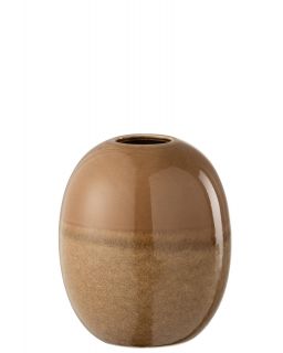 Vase Barbara Ceramique Marron Small (18X18X20Cm)