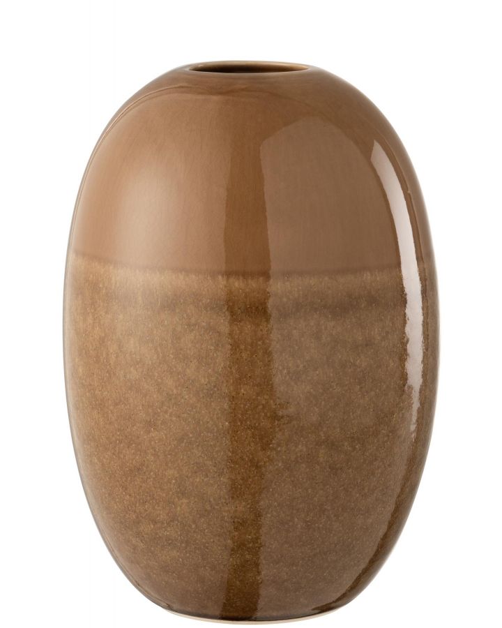 Vase Barbara Ceramique Marron Large (21X21X30Cm)