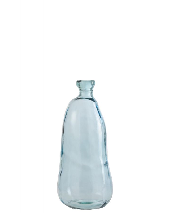 Vase Olivia Verre Bleu Clair Small (22,5X22,5X50,5Cm)