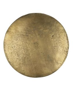  Jive Set/2 Bout De Canapés Aluminium / Stainless Steel Ø36 X H 47/57Cm Brass