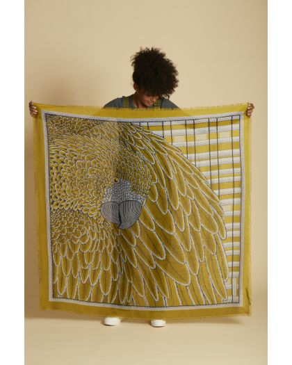 Etole Rocco Mordore 90% Modal 10%  Cachemire  130x130 cm