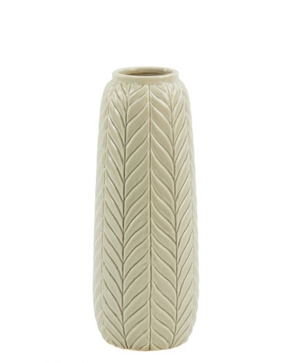 Vase Lilo Céramique Crème Ø15,5 X 40Cm