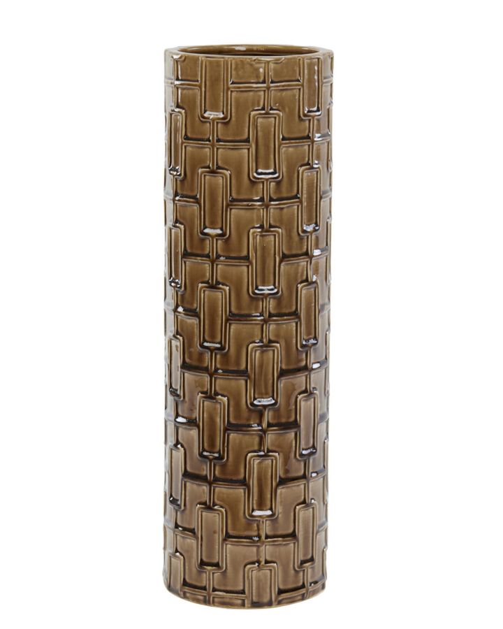 Vase Trevor Céramique Brun Ø16,5 X 52,5Cm
