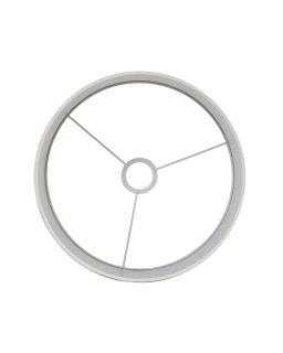 Abat-Jour Cylindre Breska Perle Blanc 20 X 20 X 15Cm
