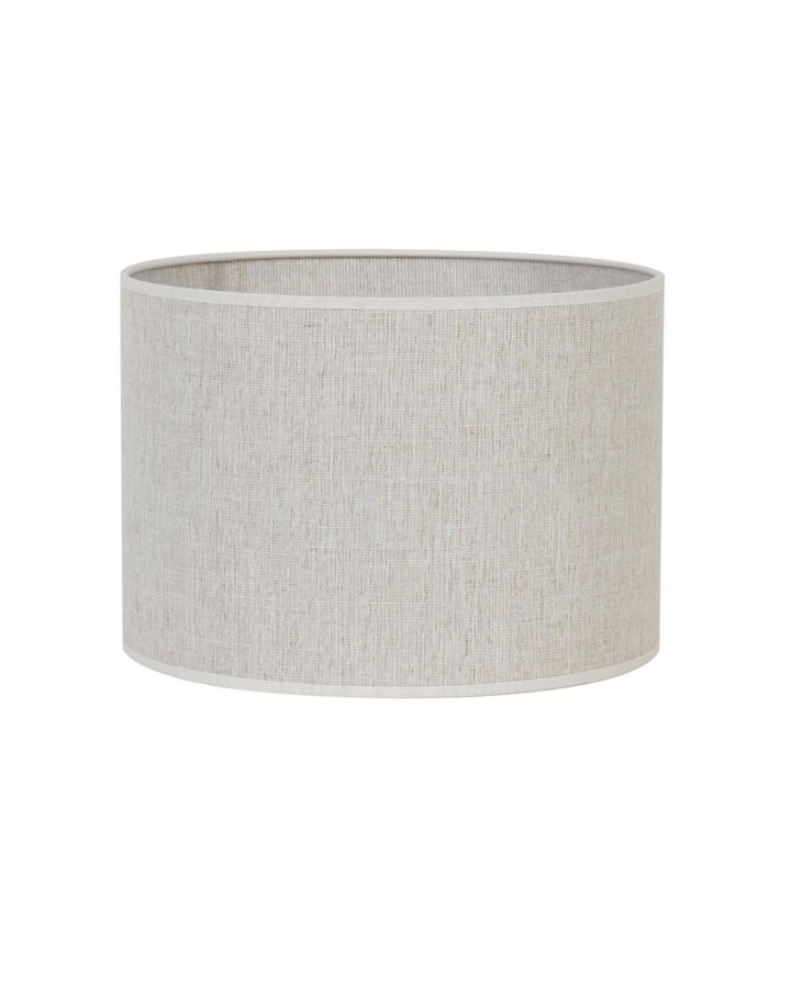 Abat-Jour Cylindre Breska Perle Blanc 20 X 20 X 15Cm
