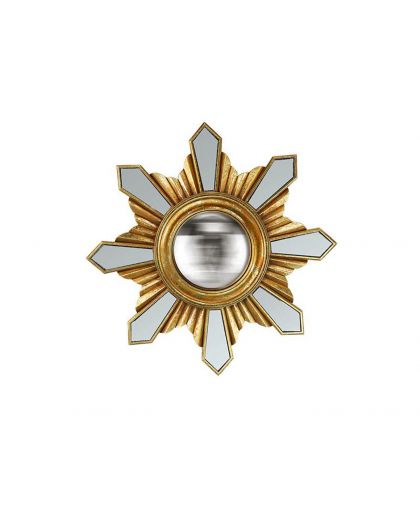 Miroir Romy Convexe Dore Ø29Cm
