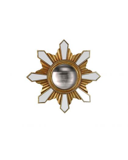 Miroir Romy Convexe Dore Ø35Cm