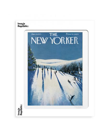 The Newyorker 120 Getz Skiers Make Their Way 50179 40X50Cm